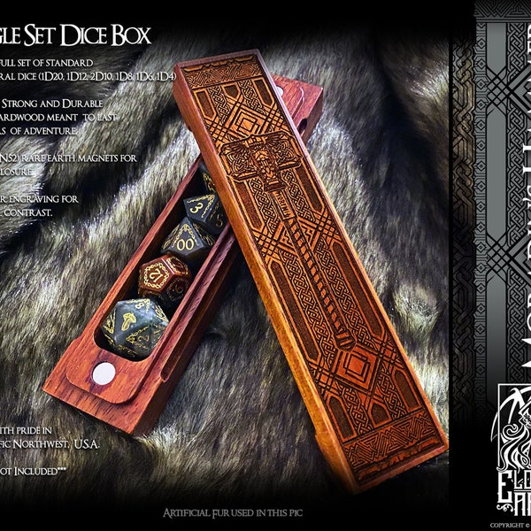 Dice Box - Moradin's Hammer - RPG, Dungeons and Dragons, DnD, Pathfinder, Table Top Role Playing and Gaming Accessories by Eldritch Arts