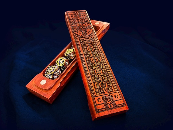 Artificer - Single Set Dice Box - Handcrafted Personalizable Dice Vault for players of D&D, Dungeons and Dragons, Pathfinder, TTRPGs
