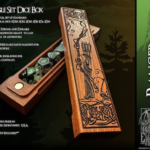 Dice Box - Ranger  - RPG, Dungeons and Dragons, DnD, Pathfinder, Table Top Role Playing and Gaming Accessories by Eldritch Arts