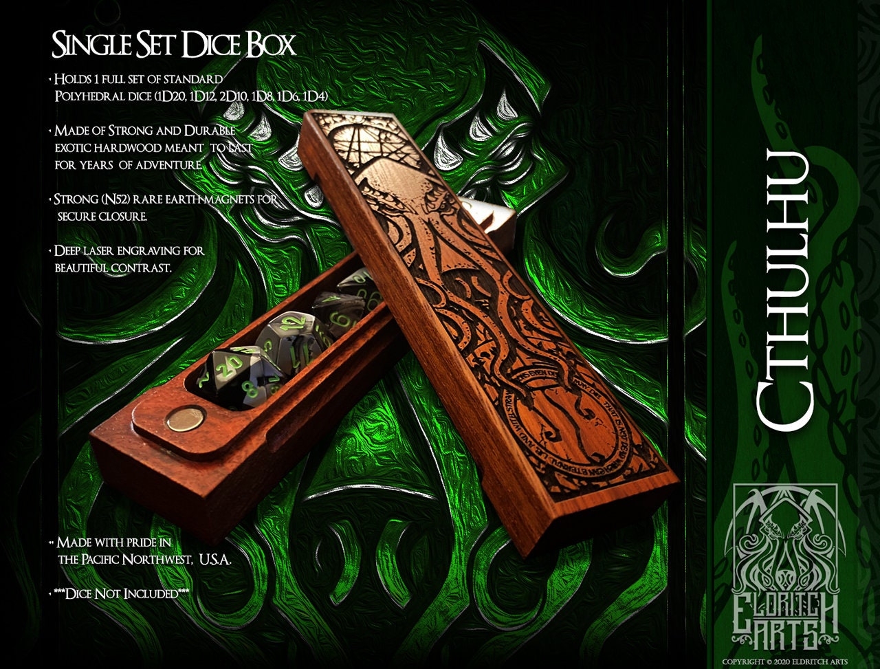 Box D&D Pathfinder Sea of Neptune DnD Dice Set For Dungeons and Dragons