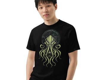 Cthulhu by Eldritch Arts® - (Color) Front and Back Printed Tee - Unisex