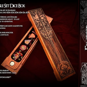 Dice Box - Finesse  - RPG, Dungeons and Dragons, DnD, Pathfinder, Table Top Role Playing and Gaming Accessories by Eldritch Arts