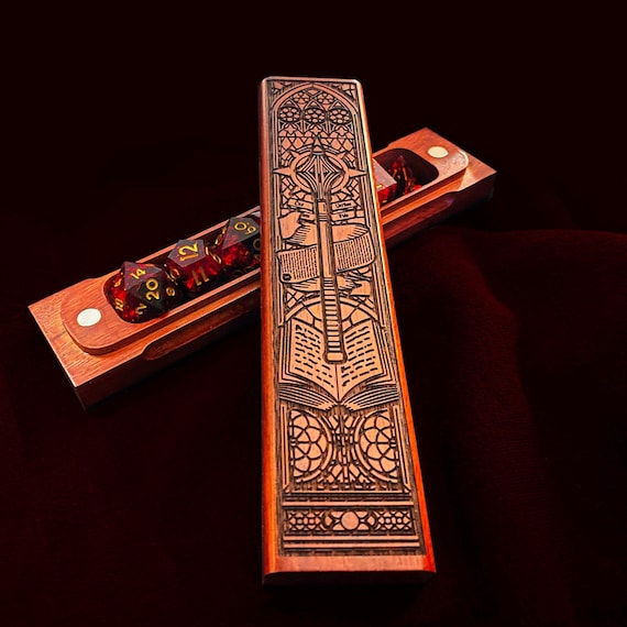 Cleric Class Themed Dice Box - Personalizable Elegant Artisan Crafted Dice Storage by Eldritch Arts®
