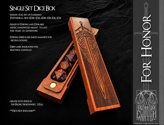 For Honor Dice Box  - Dungeons and Dragons, DnD, Pathfinder, Table Top Role Playing Accessories by Eldritch Arts