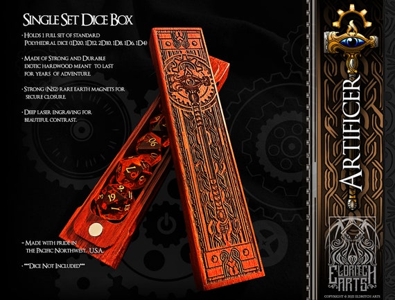 Artificer Dice Box - Dungeons and Dragons, DnD, Pathfinder, Table Top Role Playing Accessories by Eldritch Arts
