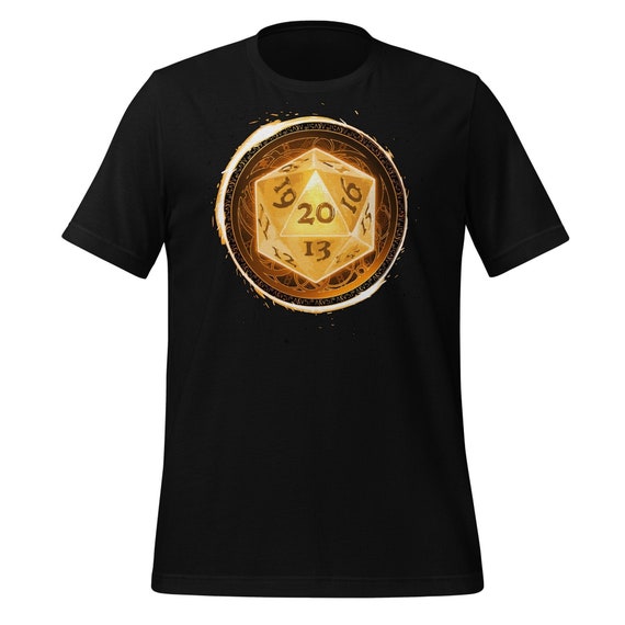 D20 - CRITICAL!  20 Sided Die Unisex t-shirt for Role Playing Gamers - Dungeons & Dragons, Pathfinder and other table top games.