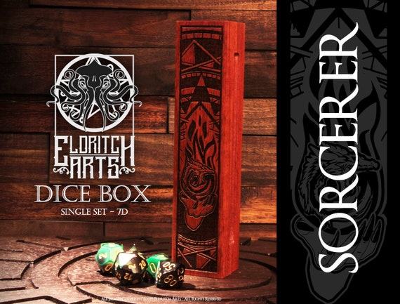 Dice Box - Sorcerer  - Table Top Role Playing Accessories  by Eldritch Arts