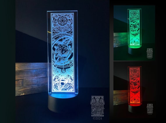 Astrolabe D20 LED - Decorative Light - Night Light - Desk Light, USB or Battery Powered by Eldritch Arts®