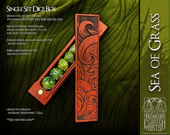 Dice Box - Sea of Grass  - Table Top Role Playing Accessories  by Eldritch Arts