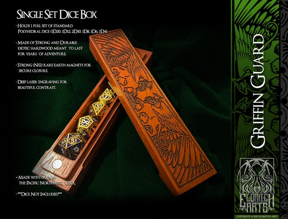 Dice Box - Griffin Guard - Table Top Role Playing Accessories  by Eldritch Arts