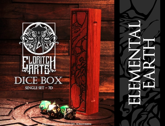Dice Box - Elemental Earth  - Table Top Role Playing Accessories  by Eldritch Arts