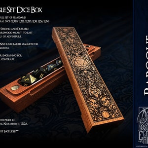 Dice Box - Baroque  - RPG, Dungeons and Dragons, DnD, Pathfinder, Table Top Role Playing and Gaming Accessories by Eldritch Arts