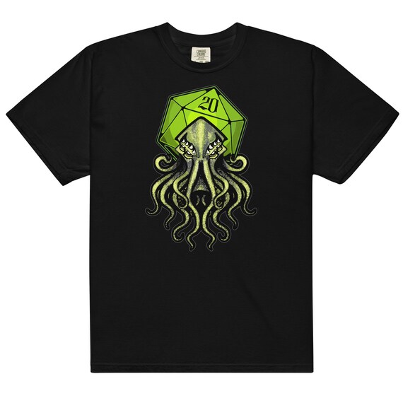 Cthulhu D20 Critical Hit! by Eldritch Arts® - (Color) Front and Back Printed Tee - Unisex
