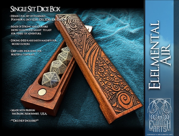 Dice Box - Elemental Air  - Table Top Role Playing Accessories  by Eldritch Arts