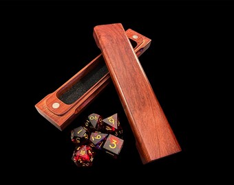 Kensai: Samurai Themed Dice Box Katana Wakizashi D&D, Pathfinder