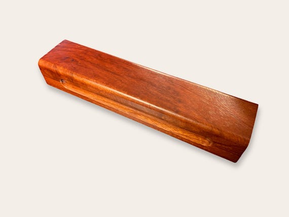 Small Easily Portable Exotic Hardwood Box With Strong Magnetic Closure
