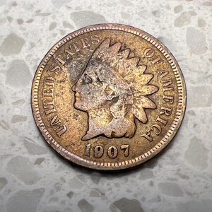 1907  Indian Head Cent G/VG