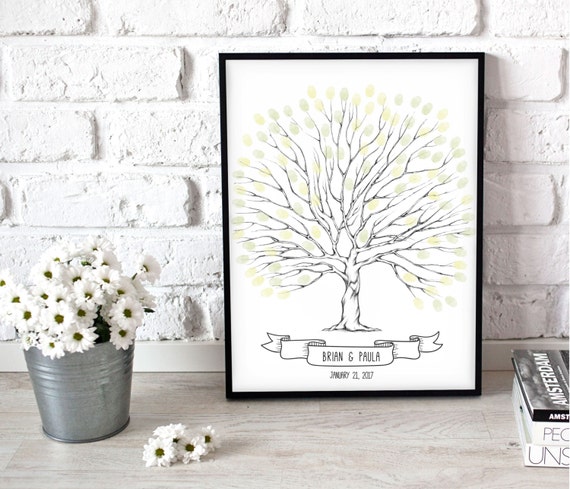Printable Wedding Tree Wedding Tree Poster Wedding Reception Etsy