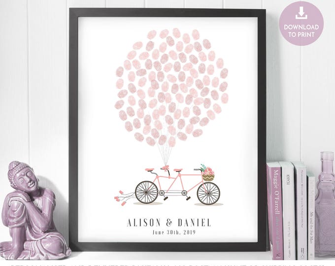 Hochzeit Gästebuch Fahrrad, Fahrrad für 2, TandemFahrrad, Tandem