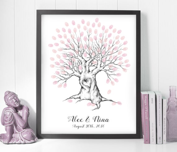 Wedding Tree, finger print tree, Printable wedding Tree, wedding tree printable, Wedding Guest Book, Wedding Trees, Printable wedding decor Il_570xn