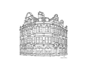 Illustration Prints House Portraits Quirky By Josephinedellow