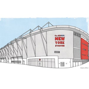Rotherham United Football Club - New York Stadium A3 Illustration Print