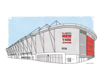 Rotherham United Football Club - New York Stadium A3 Illustration Print