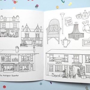 A Very Sheffield Colouring Book Sheffield themed gift for adults and children Christmas Birthday Yorkshire image 7