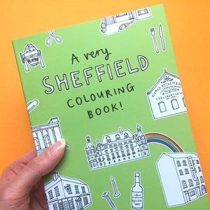 A Very Sheffield Colouring Book Sheffield themed gift for adults and children Christmas Birthday Yorkshire image 10