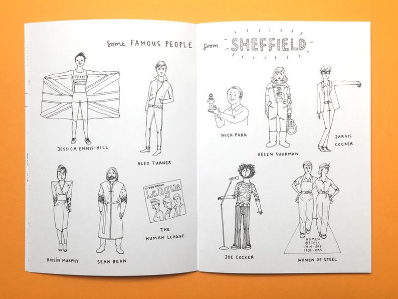 A Very Sheffield Colouring Book Sheffield themed gift for adults and children Christmas Birthday Yorkshire image 4