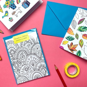 Ingekleurde kaarten - postbaar cadeau Snail Mail - briefpapier voor volwassenen