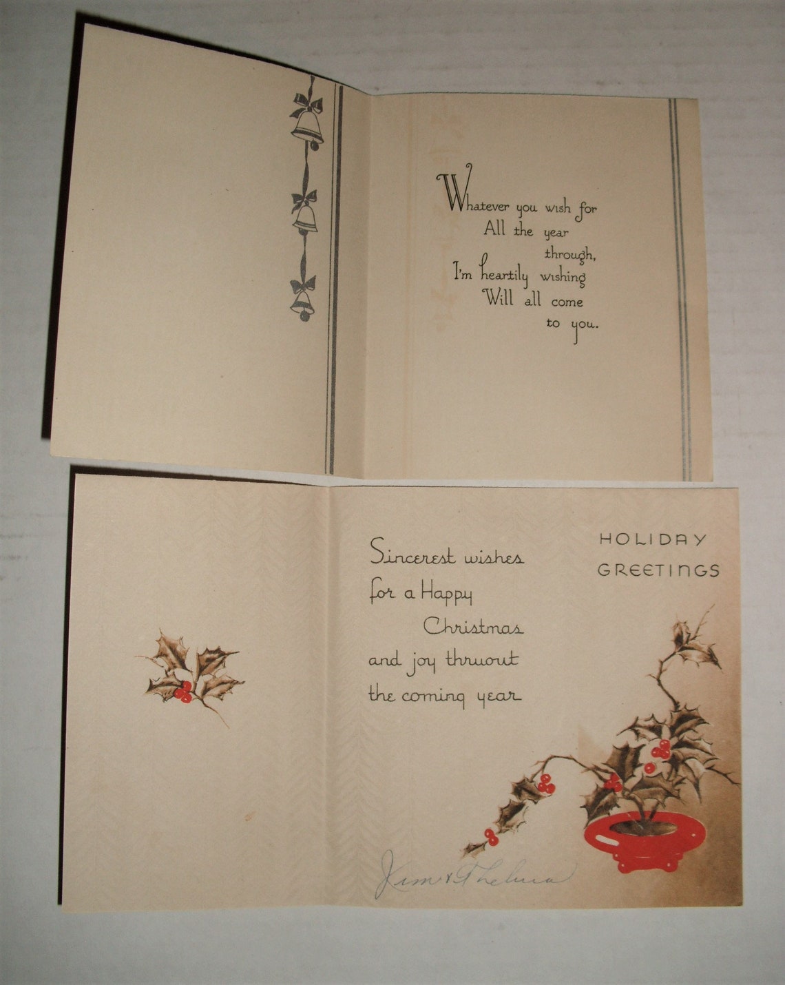 Vintage Greeting Cards. Antique Greeting Cards. Souvenir Etsy