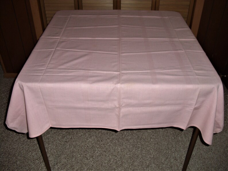 A Pink Tablecloth 51 X 50 A Pink Tablecloth 51 X 50