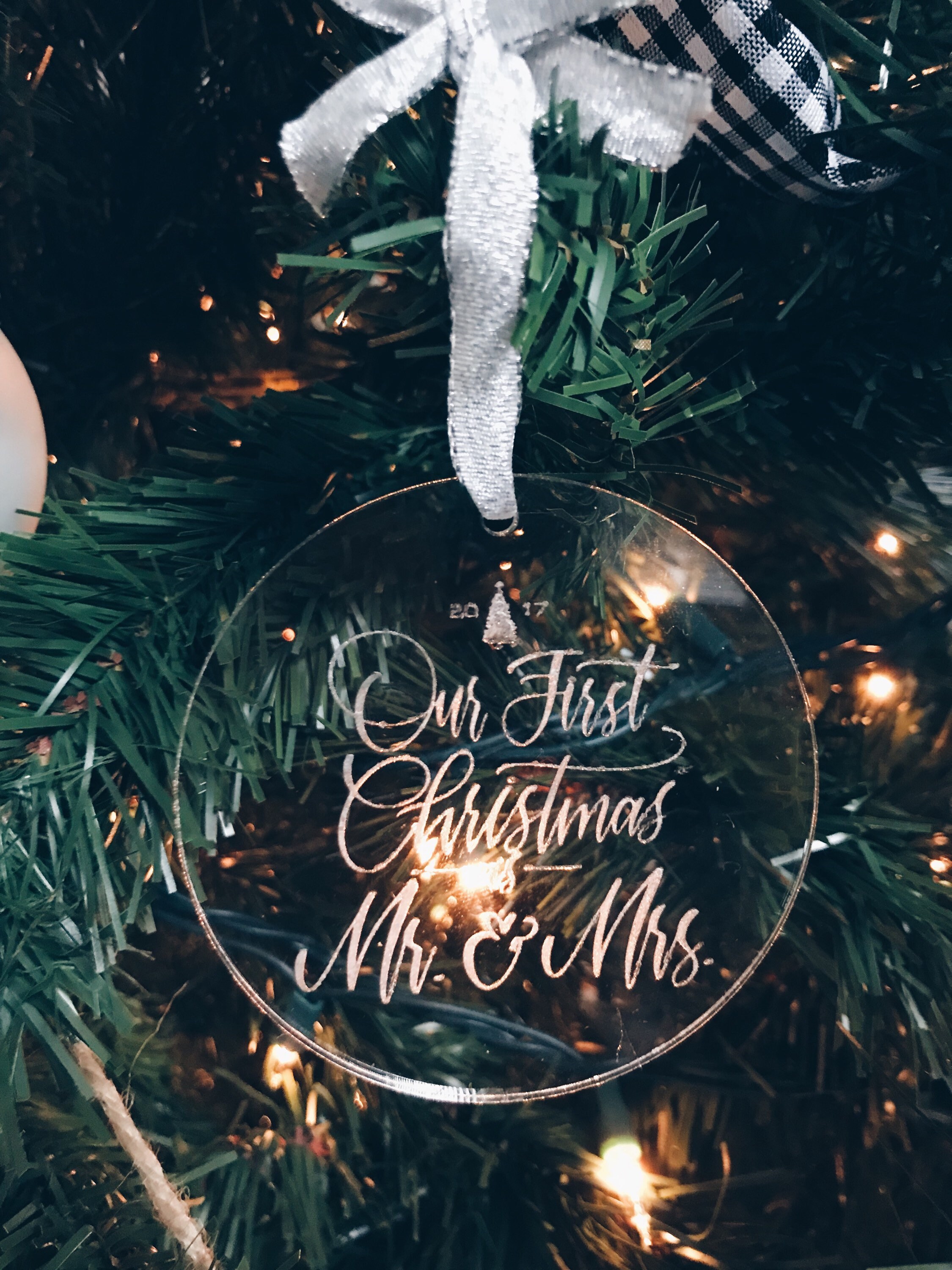 our first christmas ornament 2017