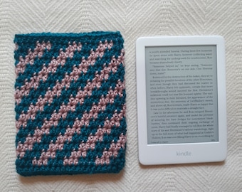 Crochet - Candy Striped Kindle Cover - PDF Pattern