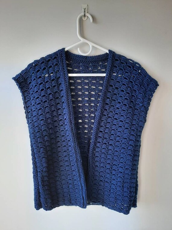 Buy Crochet PATTERN the Molly Sleeveless Cardigan Online in India