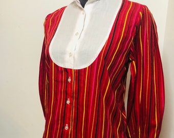 1960’s Sweet Baby Jane Bib Blouse