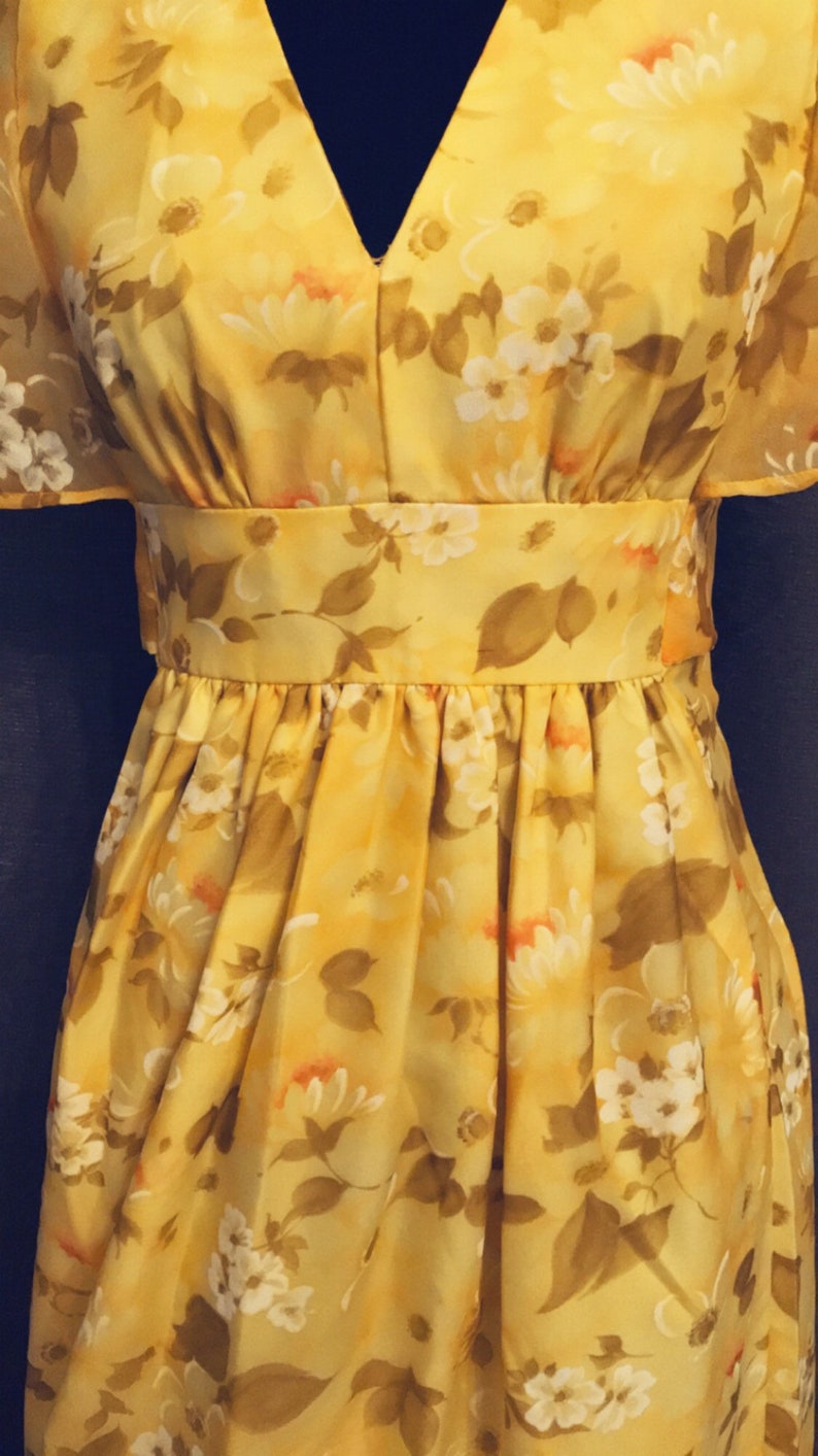 Vintage Butterfly Sleeve Bohemian Dress /'free shipping/'