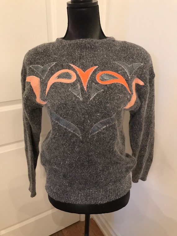 Vintage Patchwork Angora sweater