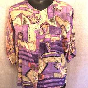 Retro 90er Jahre BORN FREE Bluse