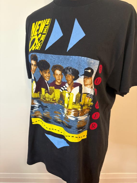 Vintage 1980s NKOTB Band T-Shirt: Royal First Cla… - image 6