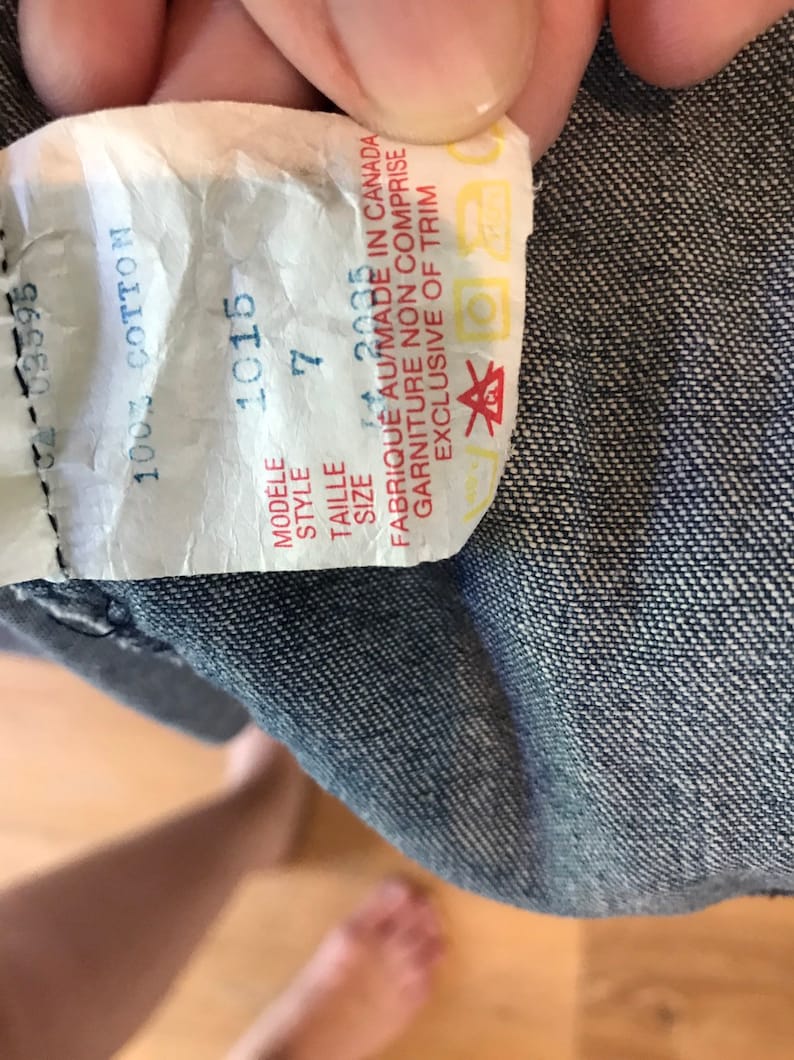 1980/'s Pelican Cove Denim Button Up Dress /'free shipping/'
