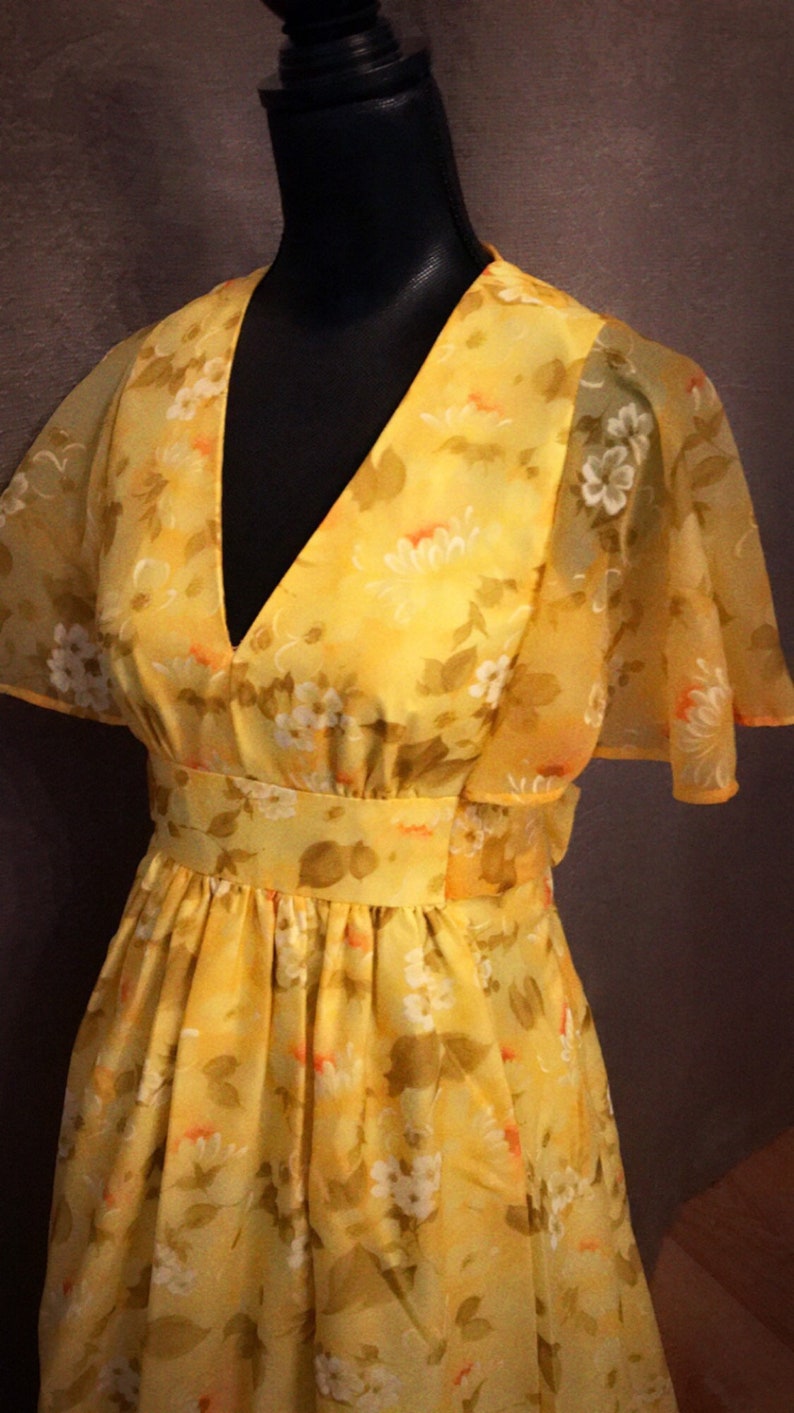 Vintage Butterfly Sleeve Bohemian Dress /'free shipping/'