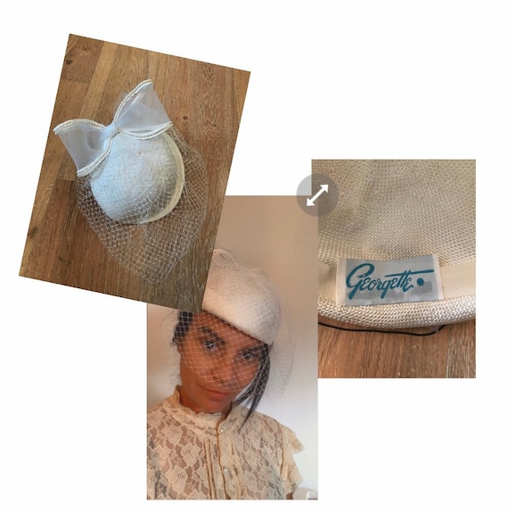 Stunning VTG GEORGETTE Fascinator