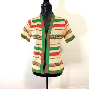 Vintage Helen Sue Open Cardigan | Women’s Size Small | Lightweight Knit Layer | Classic Neutral