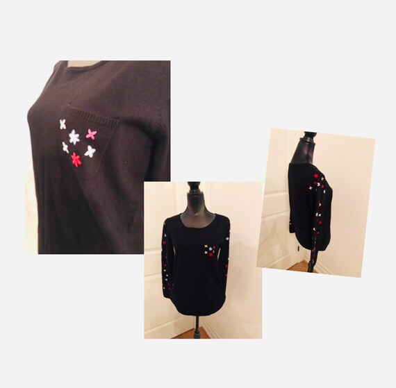 Retro Embroidered Sweater