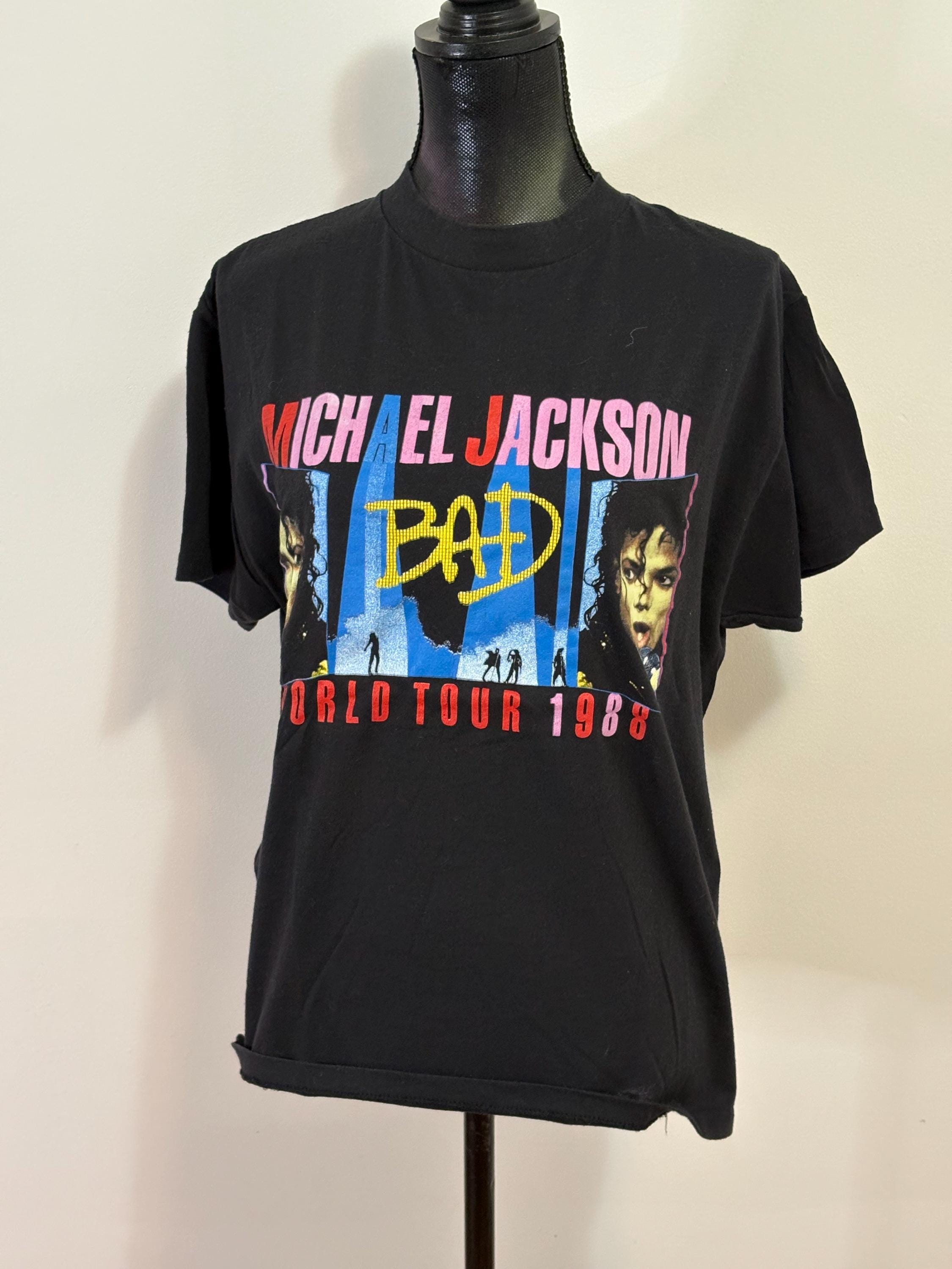 1988 RARE*** Michael Jackson Bad Tour Shirt - Size Vintage Xl