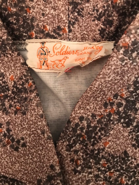 Vintage 1970’s Large butterfly Collar blouse - image 6