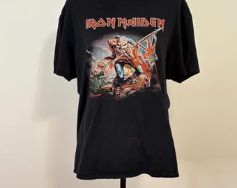 Graphic Black Iron Maiden Extra Large Tee - Etsy
