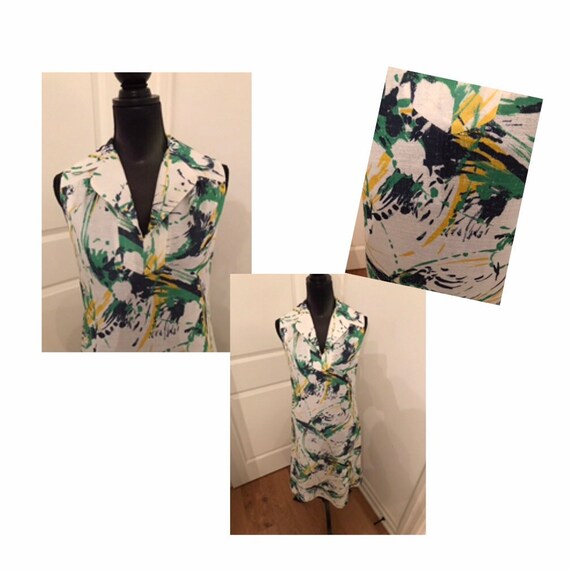 Vintage 1950’s Abstract Print Dress